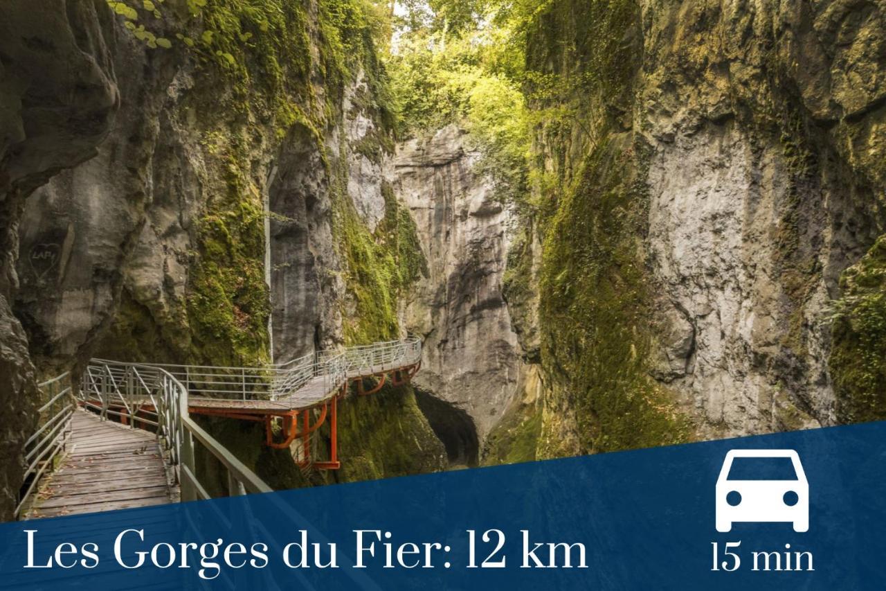 Homey Montaigne - New - A 1 Min A Pied Du Lac D'Annecy - 2 Balcons Prives - Appartement Avec 2 Chambres - Stationnement Gratuit Toute L'Annee Sauf En Ete - Juin A Aout Bagian luar foto